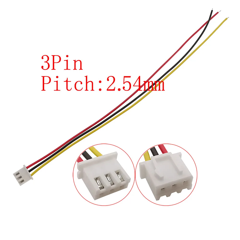 ︎☺︎sou☺︎☺︎　3/3個口 10Pcs JST XH 2.54mm 3Pin Male & Female Socket Wire Connector