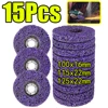 1-15Pcs 100/115/125mm Coral Disc Poly Strip Disc Diamond Grinding Wheel for Angle Grinder for Paint Rust and Grime Removal Metal