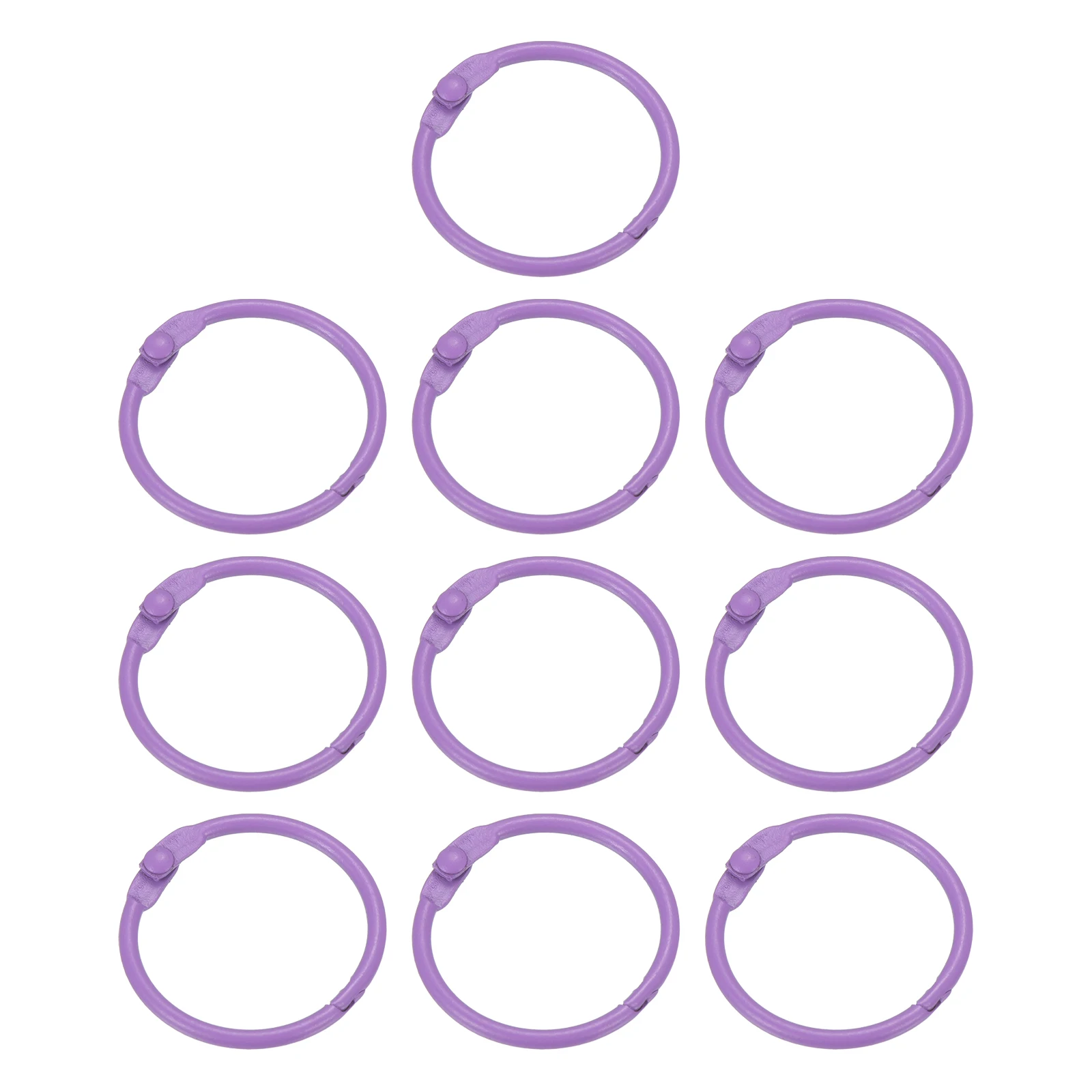 Loose Leaf Binder Rings Book Hoops Metal Flash Card Book Binding Rings 10Pcs For Key Chain Index Card Scrapbooks Office Supplies