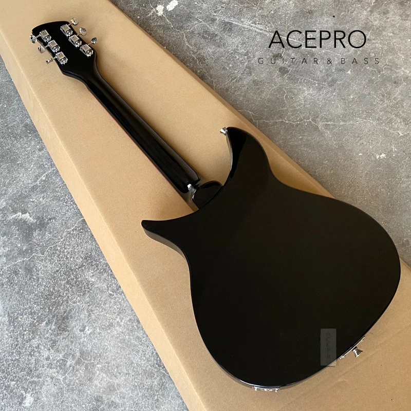 Electric Guitar Kit 325 Electric Guitar, R Tailpiece Bridge, 3 Mini Humbucker Pickups, 20.75" Scale Length, Black Color Guitarra, гитара