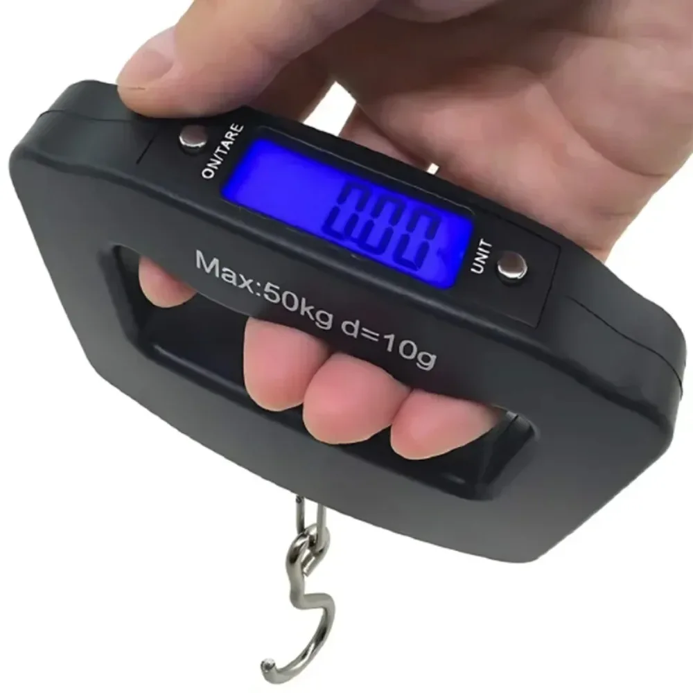 Home-use Portable Electronic Luggage Scale 50kg/10g Digital Express Scale with Webbing Electronic Travel Hanging Scale