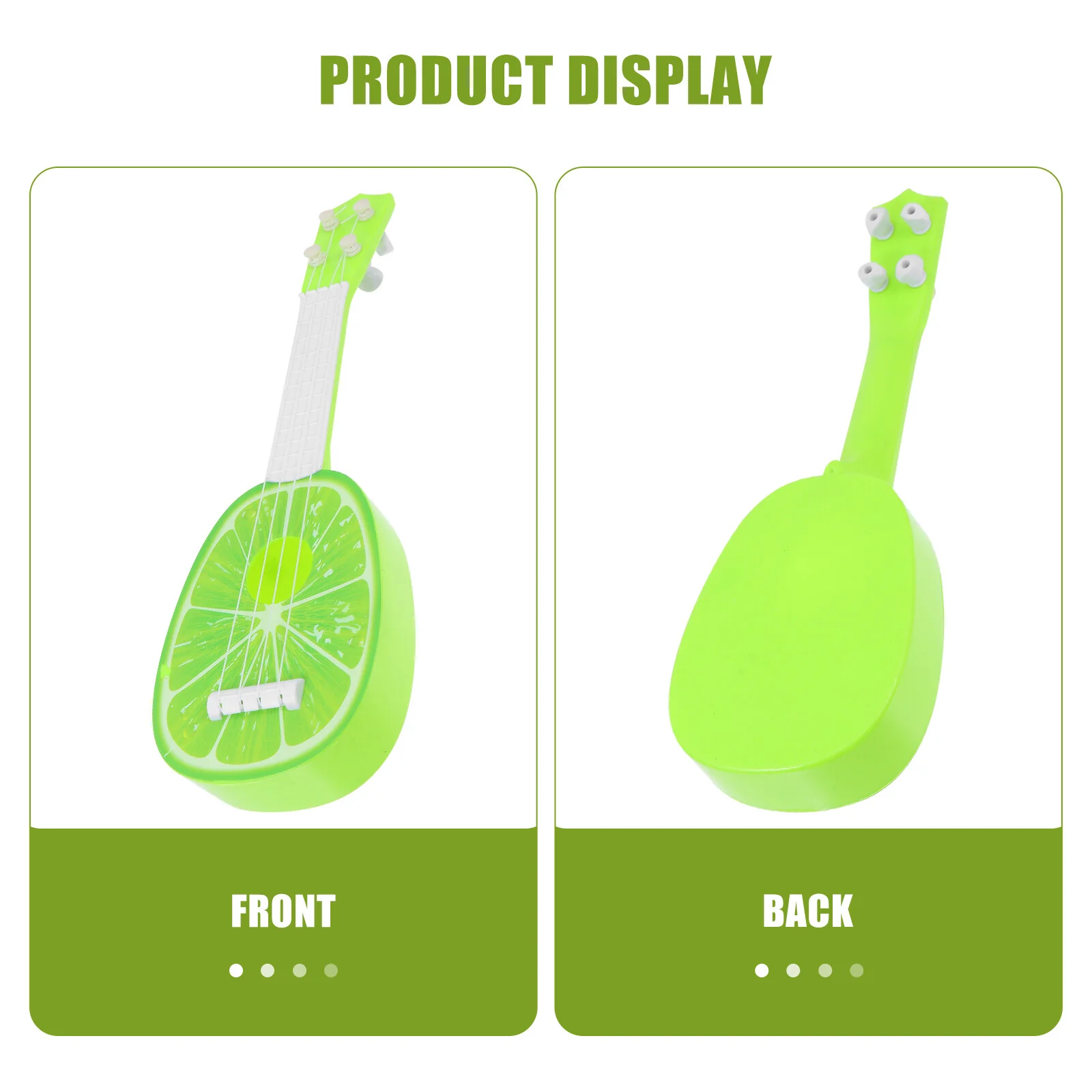 4 PCS Mini Guitar Kids Plaything Ukulele Toys Fruit Simulation Plastic Children Girl Toddler