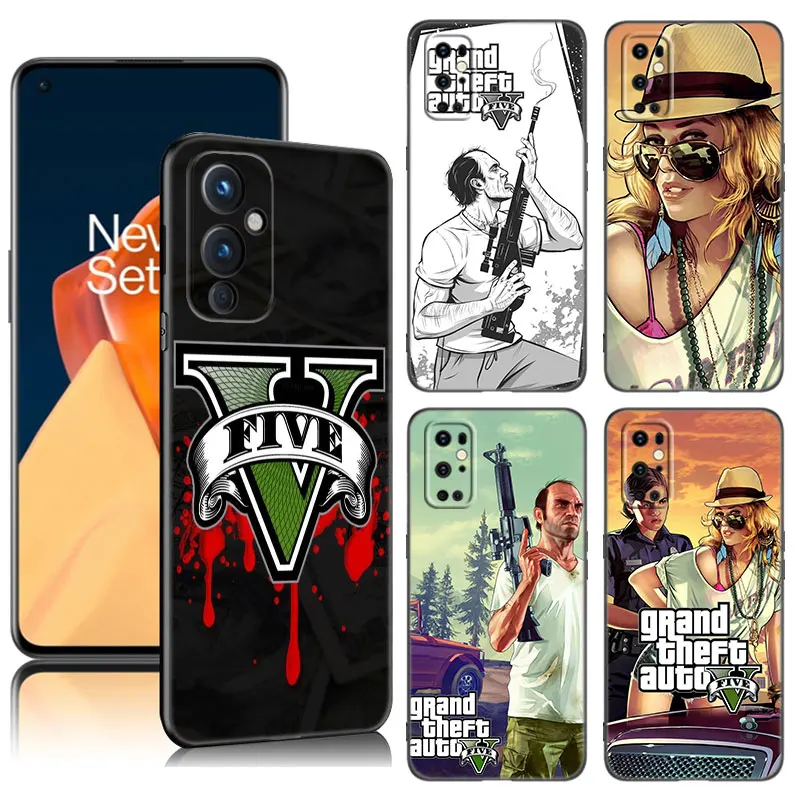 Custodia Per Telefono Rockstar Gta 5 Grand Per Oneplus 7 8 9 10 11 Ace 2V Pro 8T 9Rt 10T 10R Nord Ce 2 3 Lite N10 N20 5G Cover In Silicone