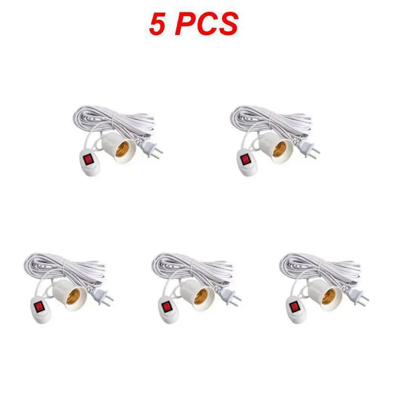 3/5/8/10 متر كابلات سلك الطاقة E27 قاعدة مصابيح حا...