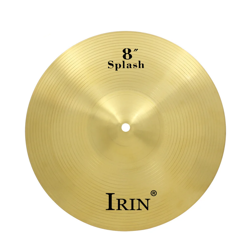 

IRIN 8 Inch Cymbal Gong 1 Pcs Grade A Brass Splash Percussion Instruments Parts Accessories Crash Hi-Hat Drum Cymbals Kit Gold