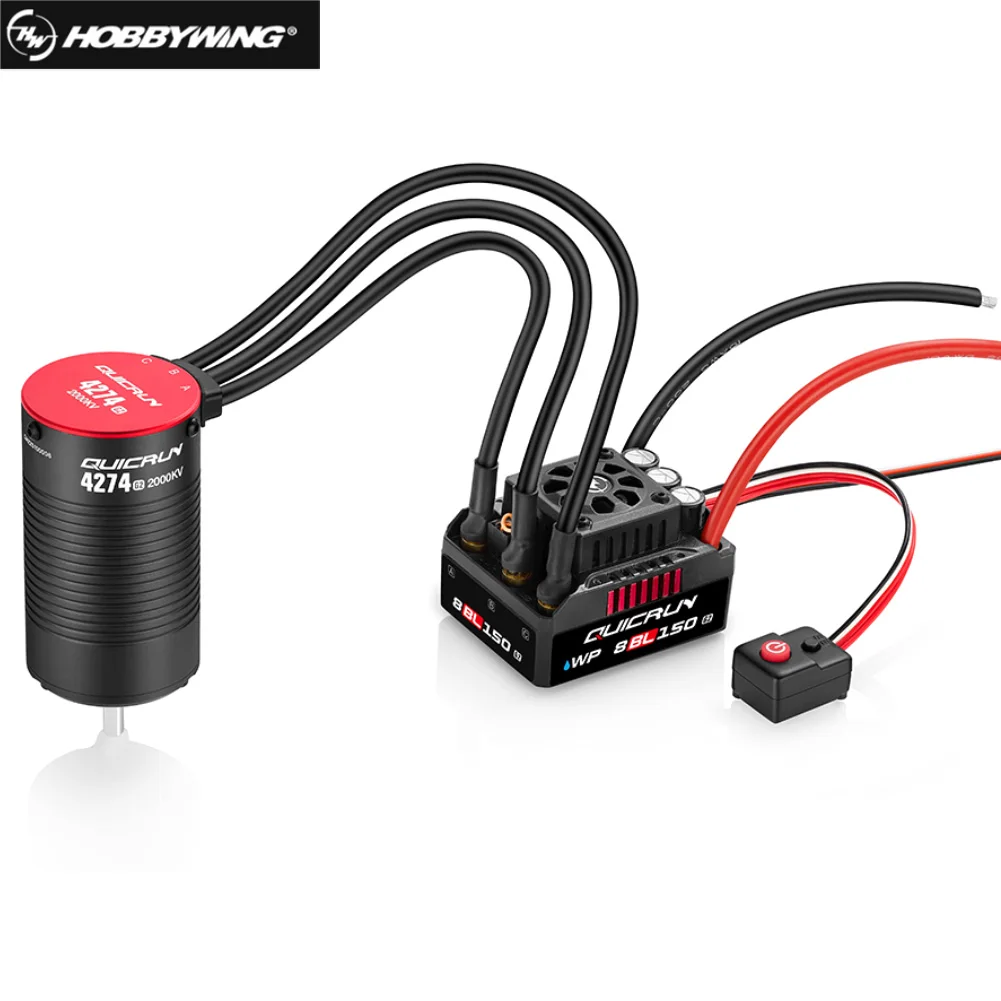 

Hobbywing QuicRun WP 8BL150 G2 150A 4274 2000KV 4268 2600KV Brushless ESC Motor for 1/8 RC Model Car Buggy Accessories