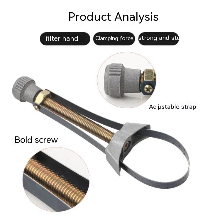 

60mm to 120mm Wrench Adjustable Diameter Car Motorcycle Hand Tools Oil Metabolic Filter Removal Repair Tool Wrench