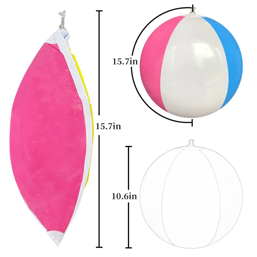 10 Pcs Colorful Inflatable Ball Balloons Swimming Pool Play Party Water Game Balloons Beach Sport Ball Fun Toys For Kids