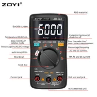 ZOYI Digital Multimeter ZT-98/100/101/102/102A Auto Ranging 6000 counts AC/DC Ammeter Voltmeter Ohm Hz Ture RMS tester Portable 2