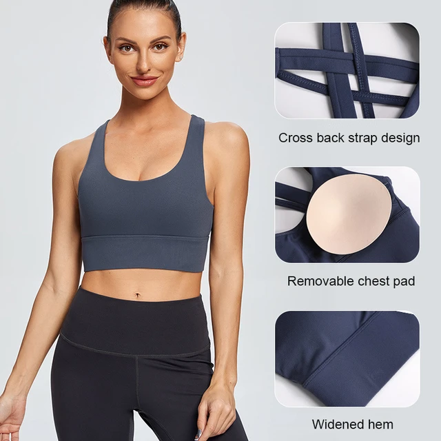 Womens Adjustable Straps Elastic Band Hem Design Yoga Top Sports Bra -  China Custom Yoga Wear and Adjustable Sport Wear price