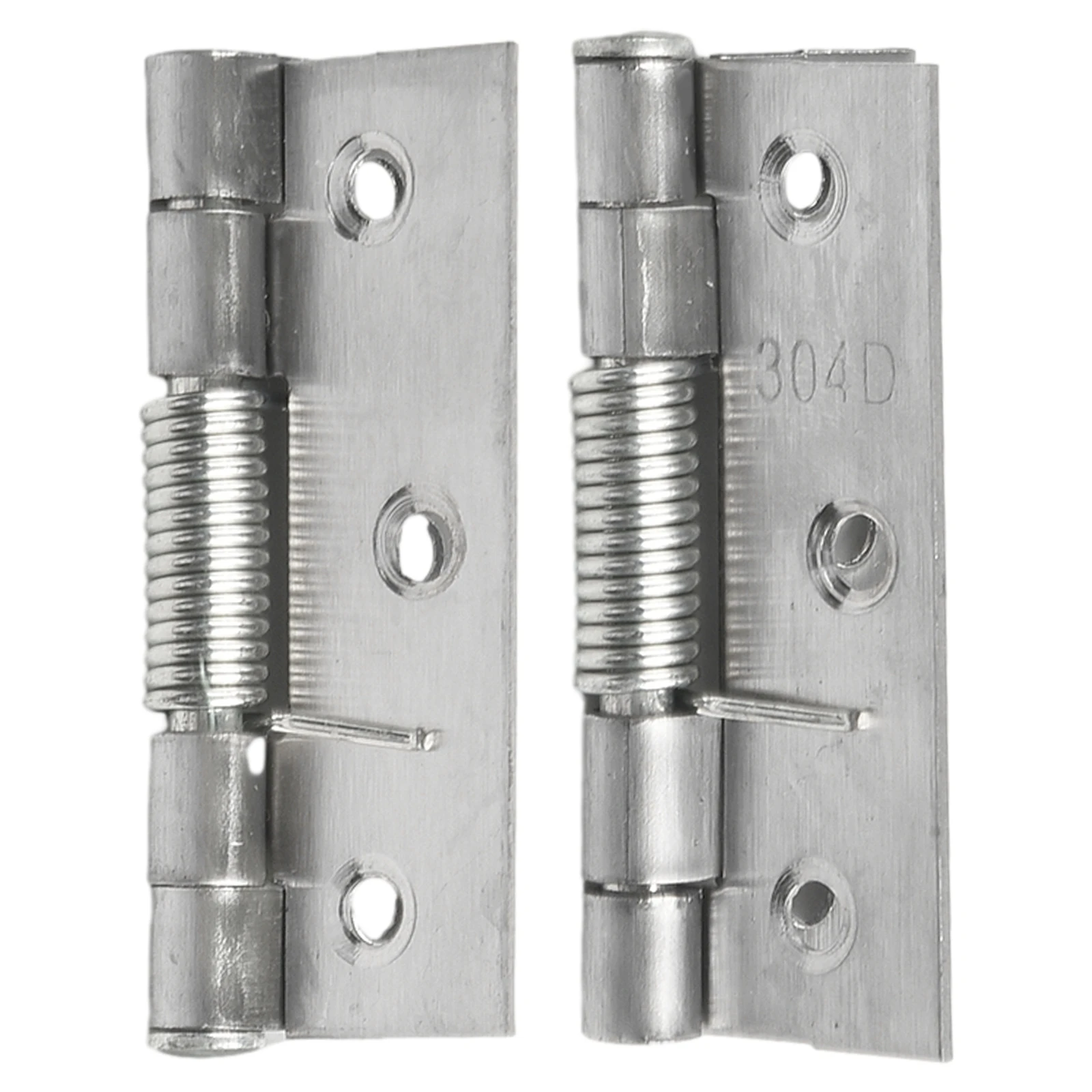 Self Closing Spring Door Hinge Stainless Steel Hinges 2pcs for Cabinets