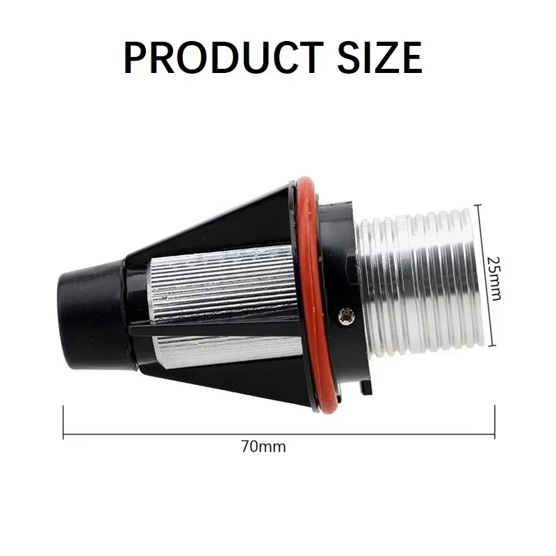 Car LED Angel Eyes Bulbs Light DRL Daytime Running Lamps for BMW E39 E53 E60 E61 E63 E64 E65 E66 E87 525i 530i Xi 545i M5 Series - 2