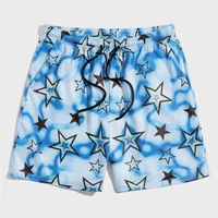 3d Printed Pentagram Pattern Shorts For Men Children Sports Casual Gradient Stripes Beach Shorts Summer Oversized Board Shorts 2