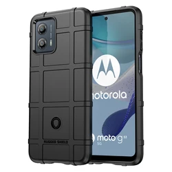 Durable Shockproof Rugged Shield Case with Soft TPU Back Cover for Moto E20 E30 E40 (Black)