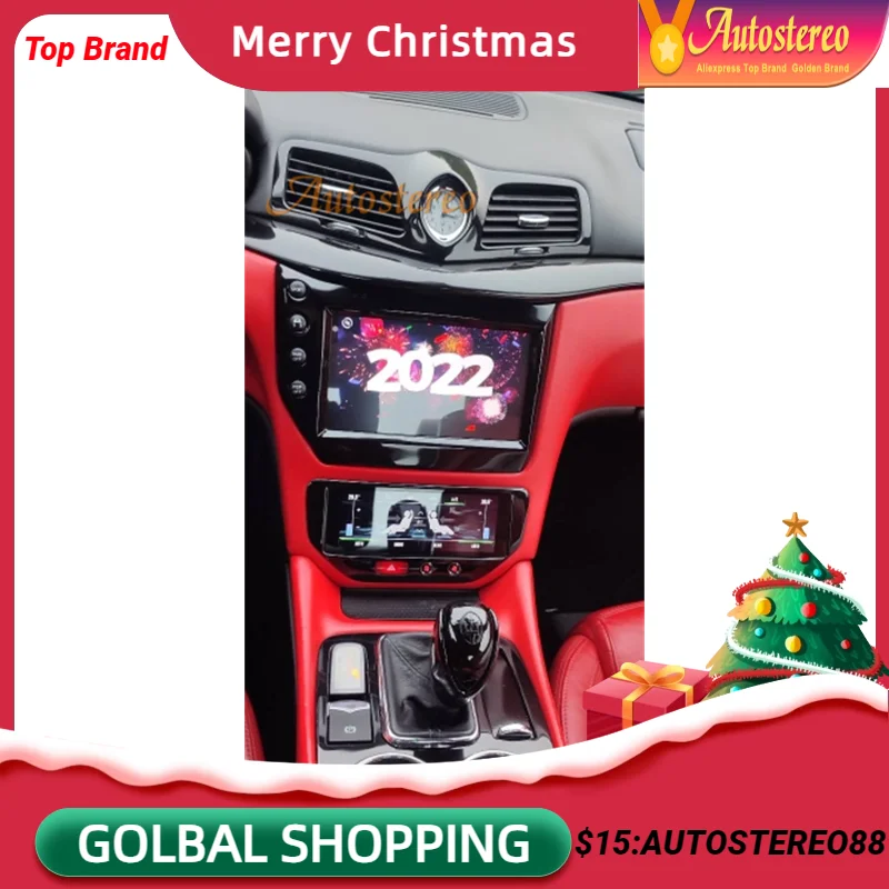 4G Sim Android 13 Carplay Per Maserati Gt/Gc Gran Turismo Digital Aircon Board Lettore Multimediale Unità Principale Di Navigazione Gps Per Auto