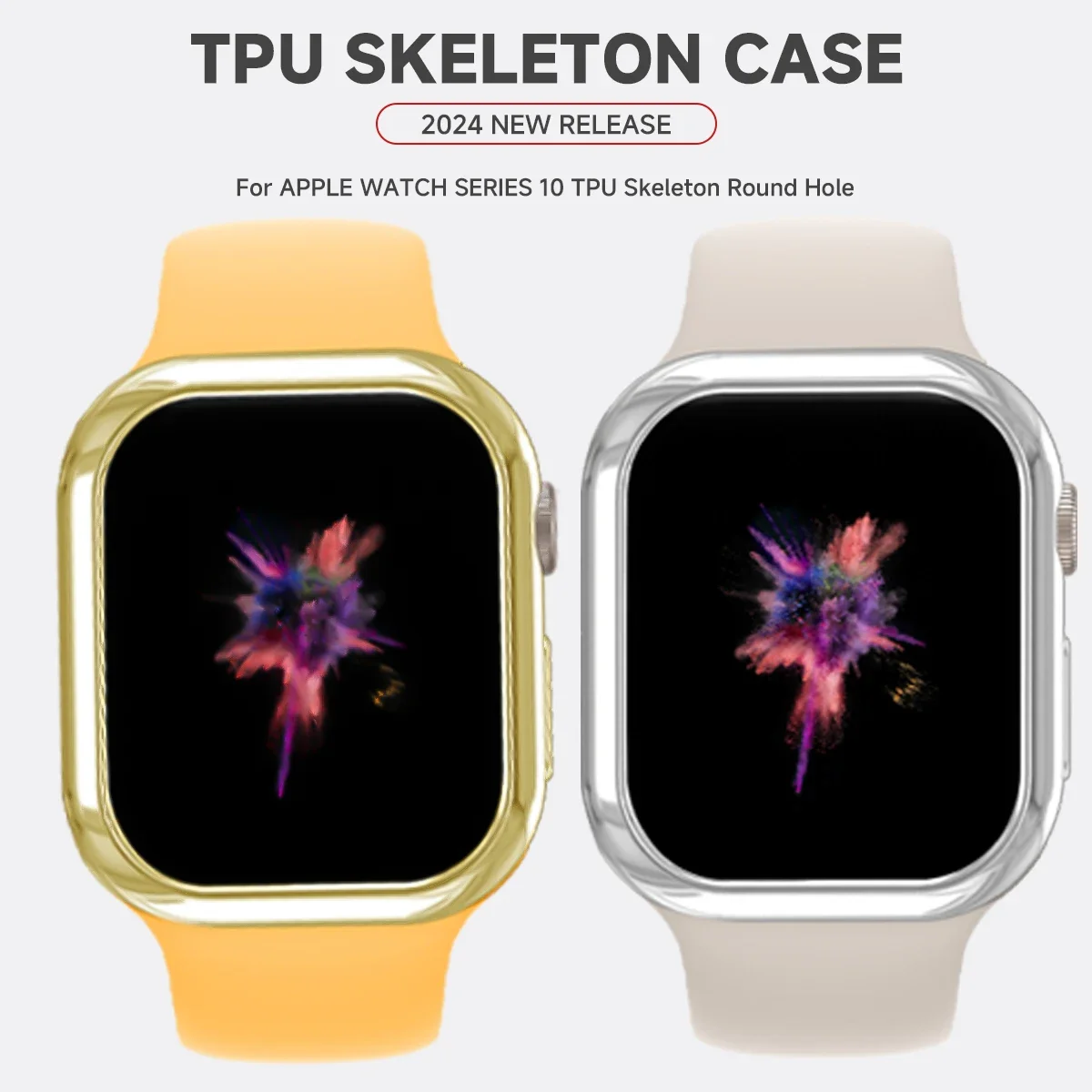 TPU Hollow Soft Bumper Shell for Apple Watch - Protective Case Cover