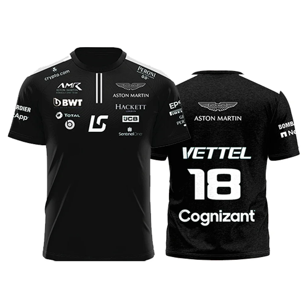 thumbnail image 1 of 2024 nueva camiseta de secado rápido para hombre, traje de motociclismo de carreras de F1, camiseta de manga corta de secado rápido transpirable de verano, camiseta cruzada, 1 of 5