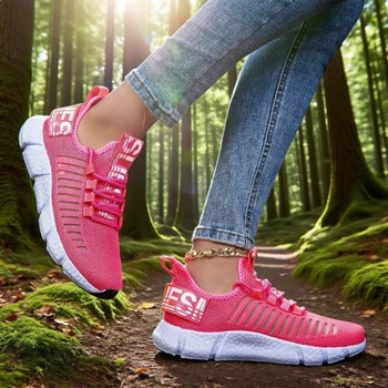 أحذية الجري النسائية ذات النعل الناعم أحذية رياضية خفيفة الوزن رائجة البيع قابلة للتنفس ومضادة للانزلاق سريعة الجفاف أحذية تنس للياقة البدنية 4