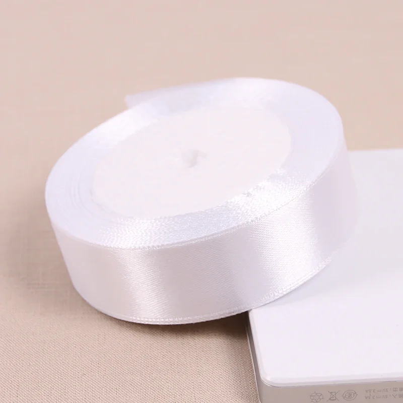 1inch (25mm) 25 Yard Silk Satin Ribbon 22M Wedding Party Decoration Invitation Card Gift Wrapping Scrapbooking Supplies Riband