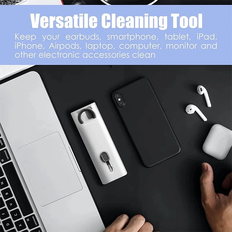 7 in 1 Computer Keyboard Cleaner Brush Kit Earphone Cleaning Pen For Headset Keyboard Cleaning Tools Cleaner Keycap Puller Kit 5
