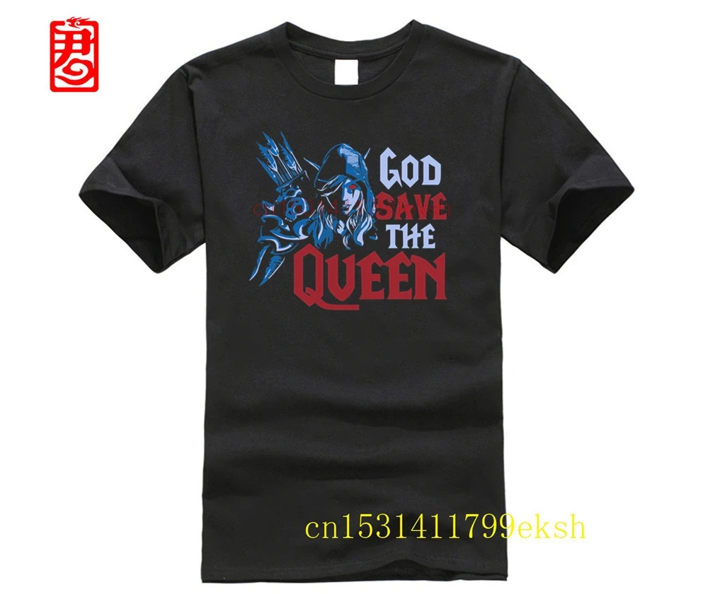 2023 Hot Men Shirt World Of Sylvanas Windrunner God Save The Queen Shirts