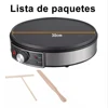 Electric Griddle Crepe Maker Cooktop - Nonstick Griddle Crepes Maker with LED Indicator Lights  Adjustable Temperature Control 6