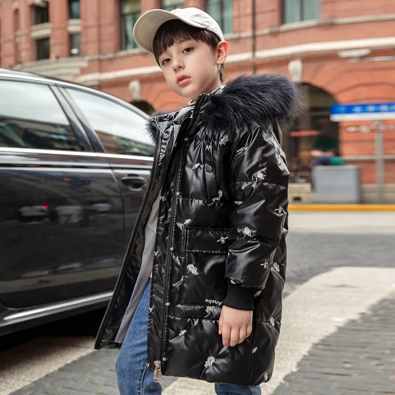 -30�� �ܿ� �ҳ� Snowsuit ��Ʈ 2022 ���ο� ��� �ٿ� ��Ŷ ���� Į�� ������ �Ƶ��� 5-12Yrs