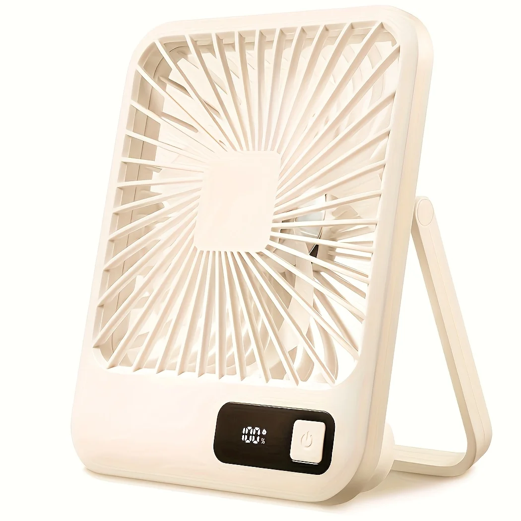 Desk Fan Portable USB Rechargeable 5 Speeds