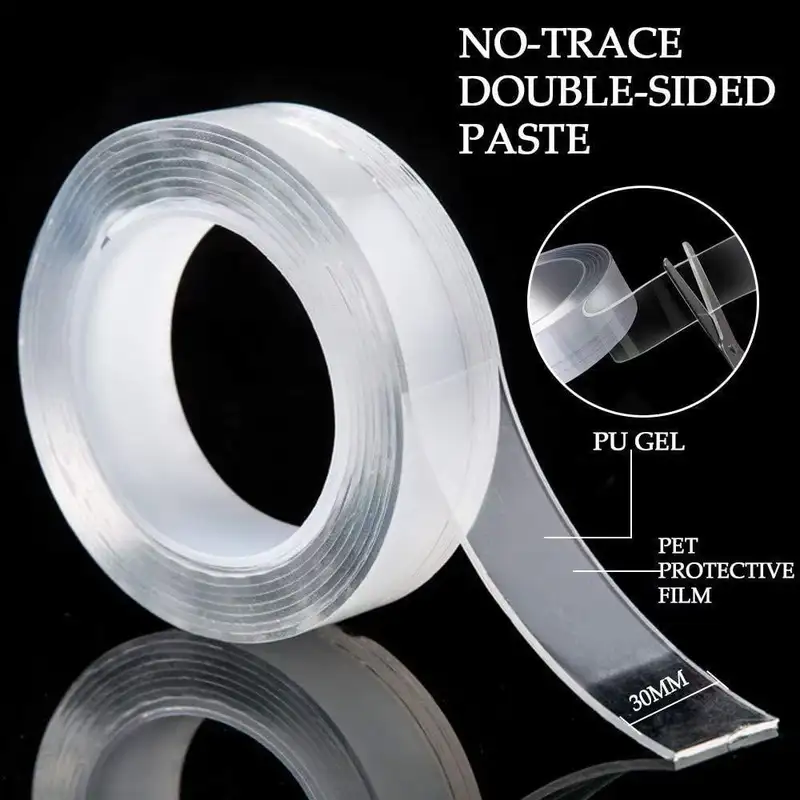 1/3/5m Nano Tape Double-Sided Adhesive Tape Traceless Waterproof Tape For Bathroom Kitchen Sink Tap Gel Sticker - Image 2