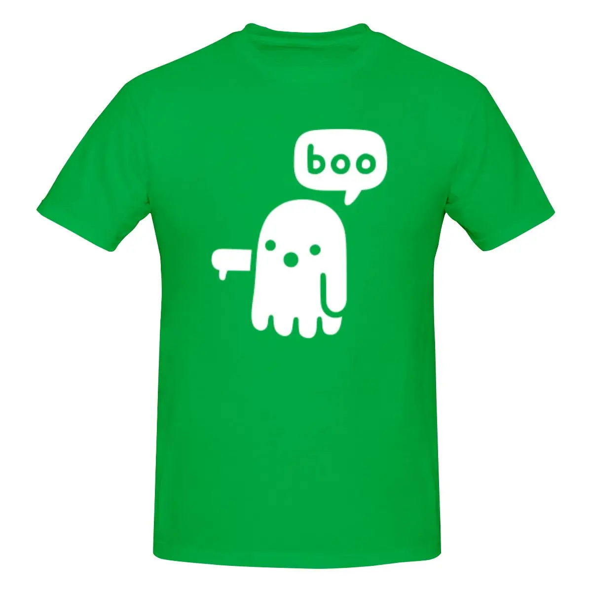 thumbnail image 1 of Camiseta de manga corta 100 % algodón para hombre con el fantasma de la desaprobación, 1 of 5