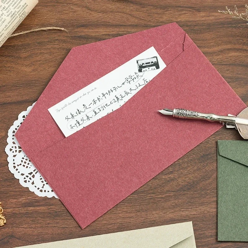 10Pcs Colorful Business Envelopes, Business Flap Envelopes Standard Envelopes for Office Checks, Letter Mailing Invoices