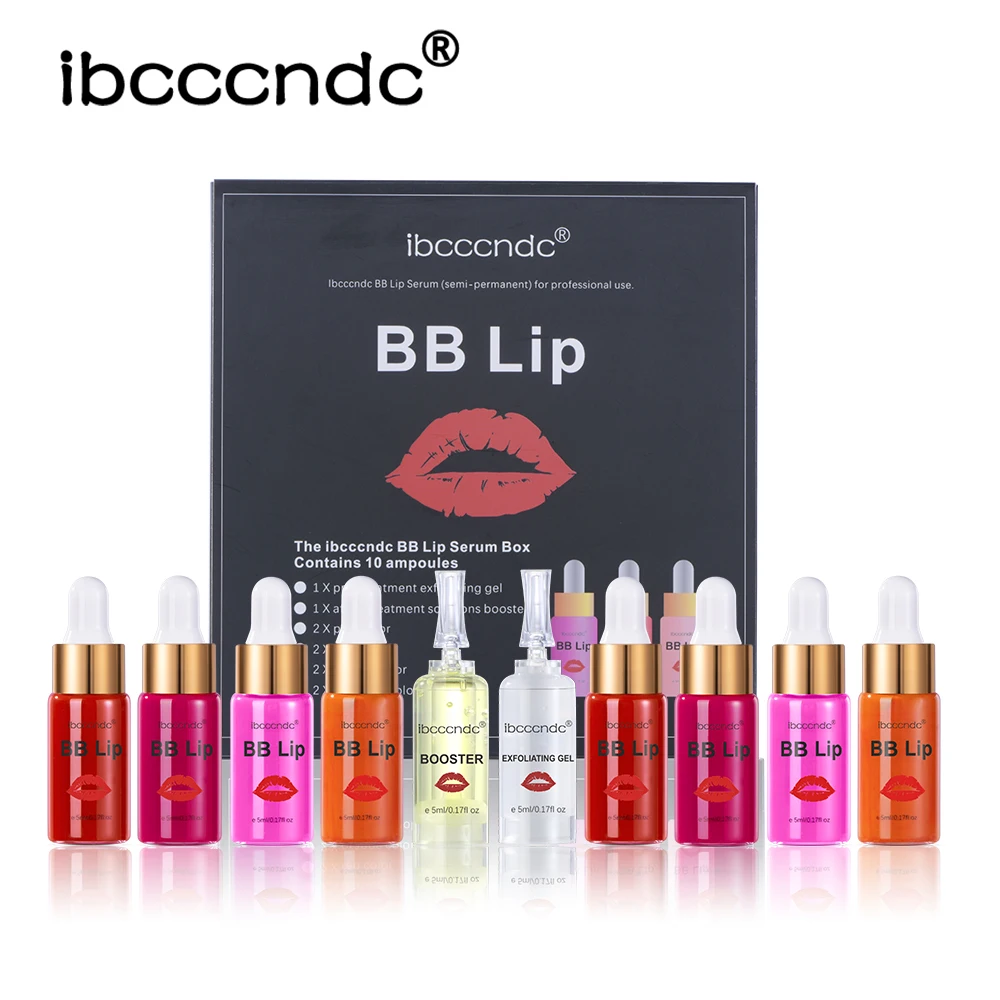 New BB Lips Ampoule Serum Starter Kit High Quality Semi Permanent Makeup for Lip Coloring Moisturizing Microneedle Treatment images - 6