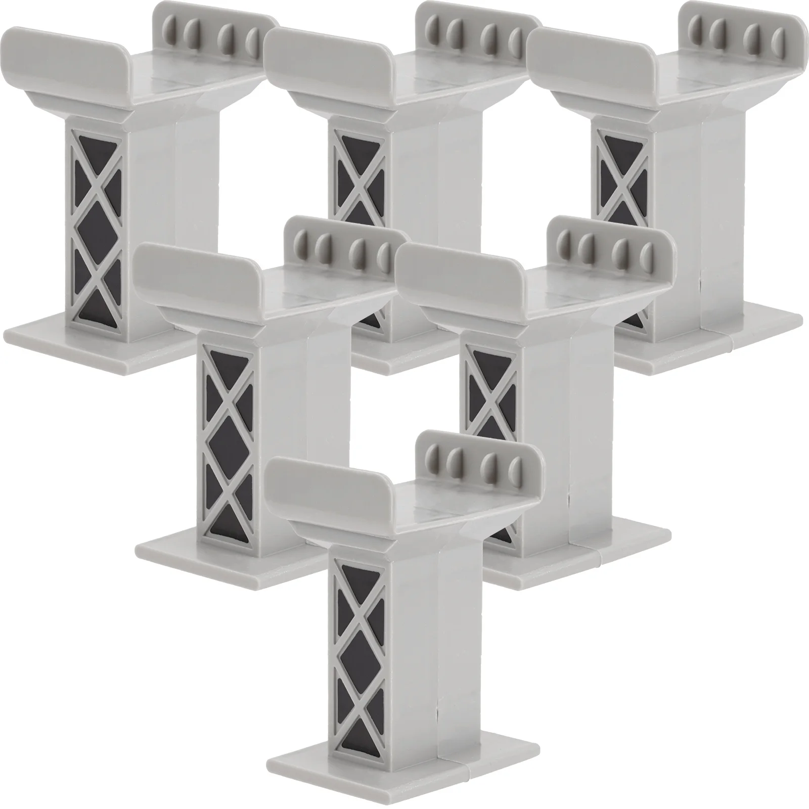 

6 Pcs Train Pier Bridge Riser Track Accessories Model Toy Plastic Kids Toys Child
