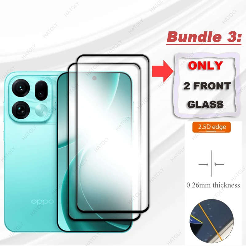 Premium Black Edge Glass Screen Protector with Camera Lens Shield