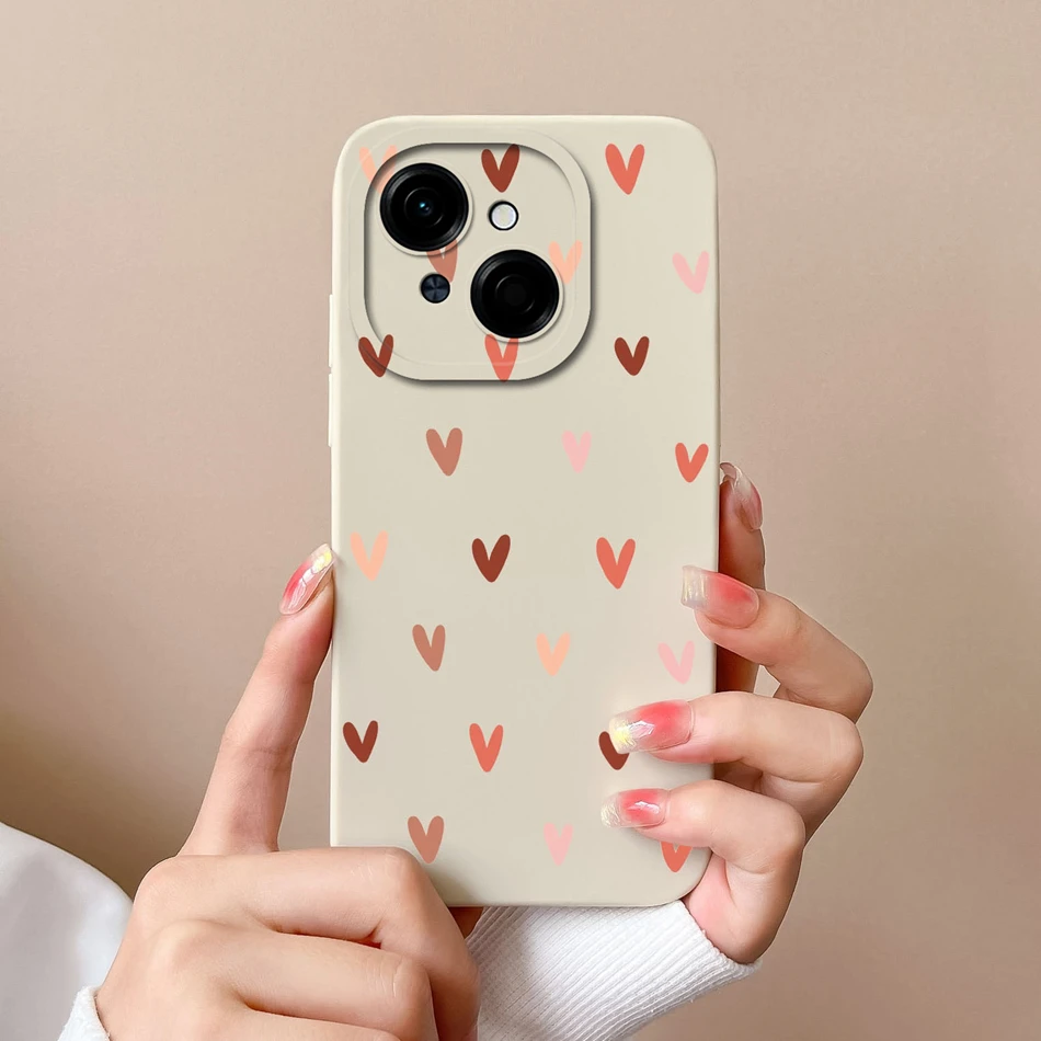 Tecno Fashion Phone Case - Soft Liquid Silicone Anti-Drop Housing
