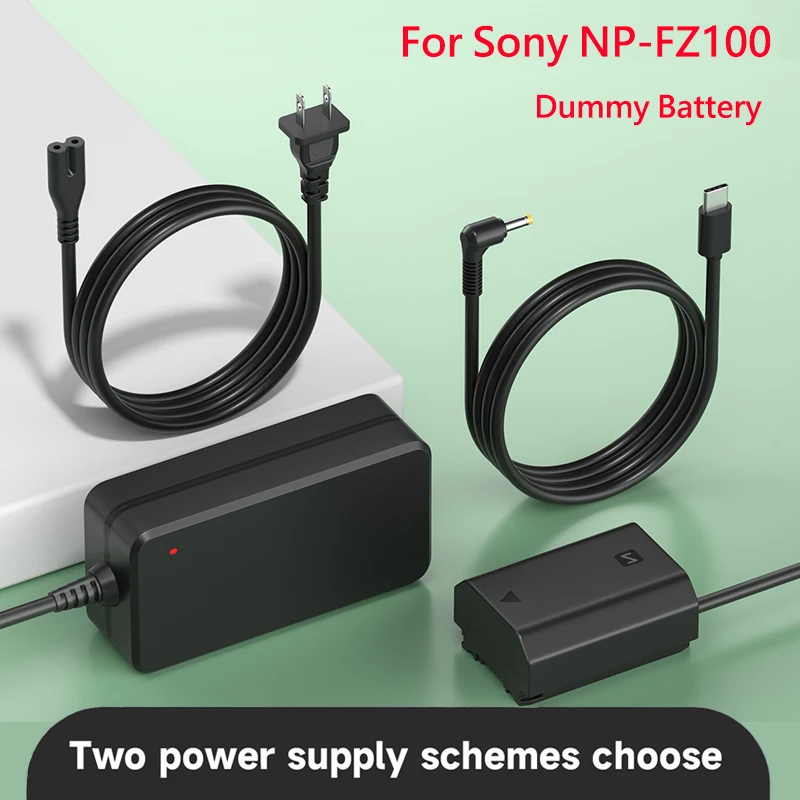 Np-Fz100 Np Fz100 Batteria Fittizia Npfz100 Dc Accoppiatore Adattatore Di Alimentazione Ca Per Fotocamera Sony Ilce-9 A7R5 A71Ii A7Riii A7S3 A7R5 A9M2