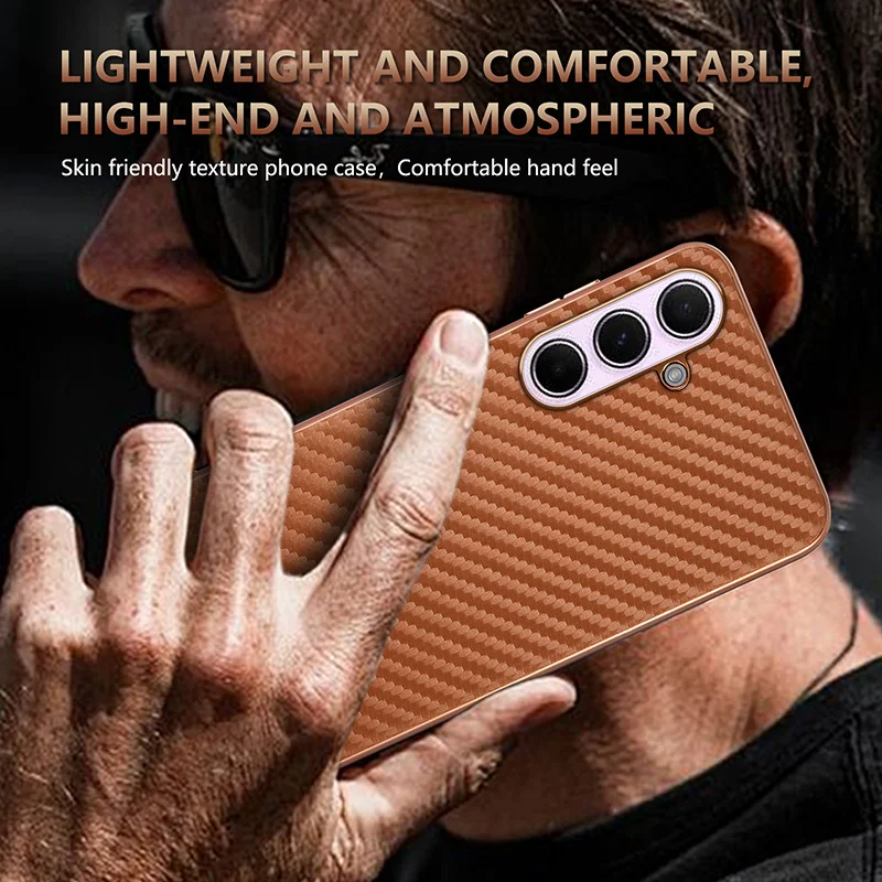 Business Fiber Pattern TPU Phone Case Cover