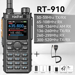 Enhanced Multi - Band Walkie Talkie with 960 Channels and AM/FM Capabilities for US (Add speaker mic)