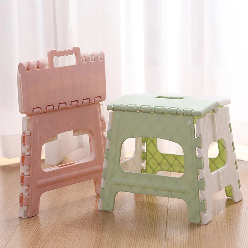 Portable Plastic Folding Stool Cartoon Stool Outdoor Fishing Children Stool