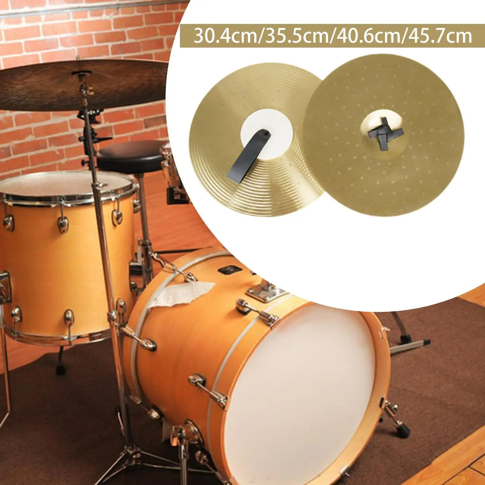 Jazz Drum Crash Cymbal Multipurpose Student Cymbals Sturdy Band Cymbals Hand