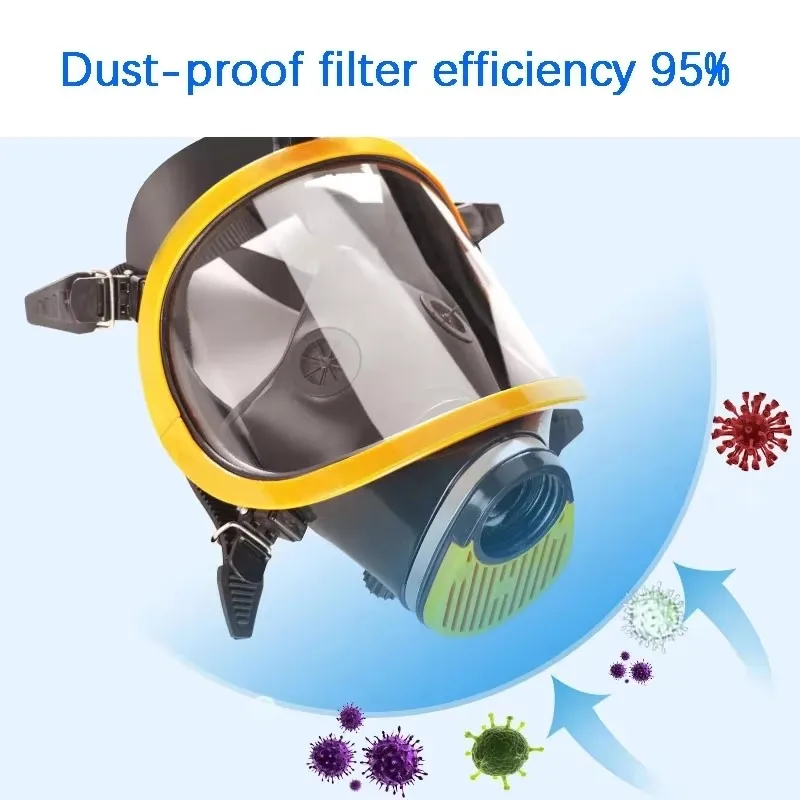 6800 frame integrated gas mask spray paint chemical polishing logging activated carbon filter mask
