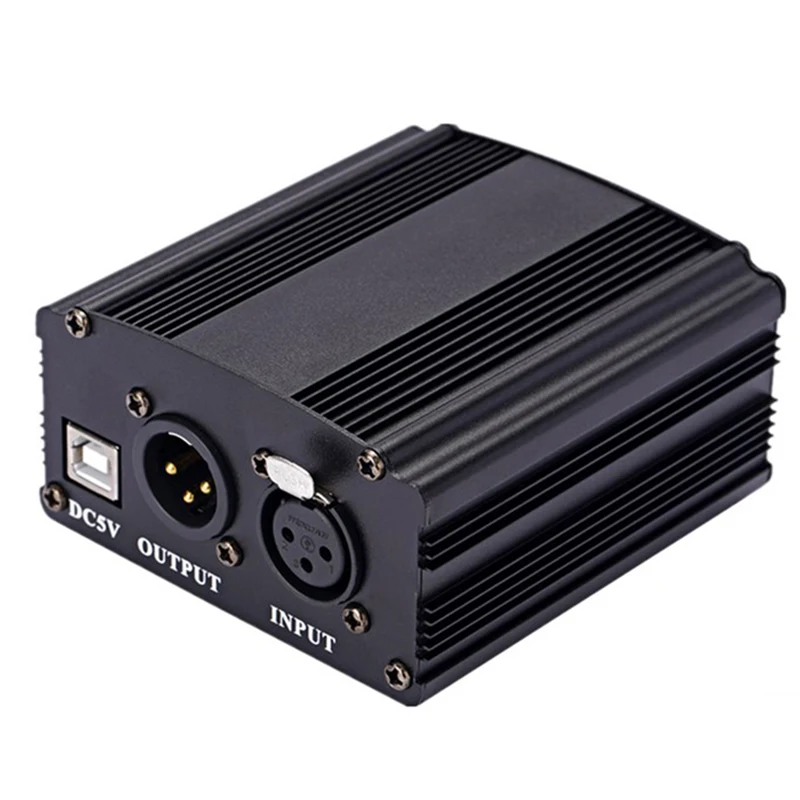 Equipamento de Gravação Estúdio BM 800 Phantom Power 48V Adaptador XLR