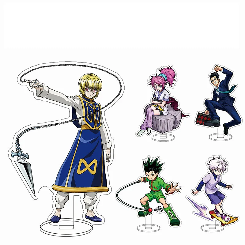 9pcs/Set Anime Hunter X Hunter Figure Acrylic Stands Model Plate Sword Art Online  Fairy Tail Keychain Decor Collection Cosplay - AliExpress