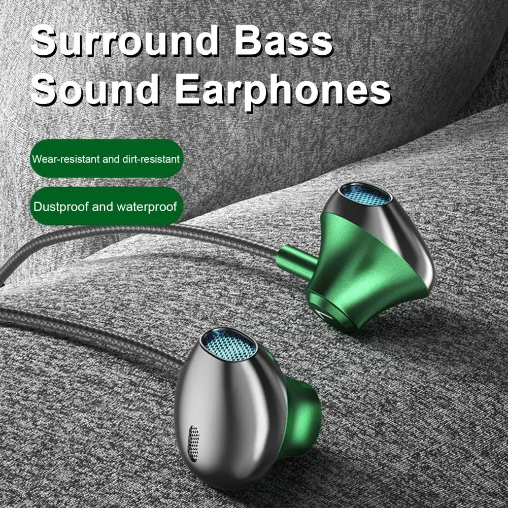 

Water-resistant Earphones Hifi Hd-compatible Earphones Premium Heavy Gaming Headphones with Hifi Sound for Ultimate