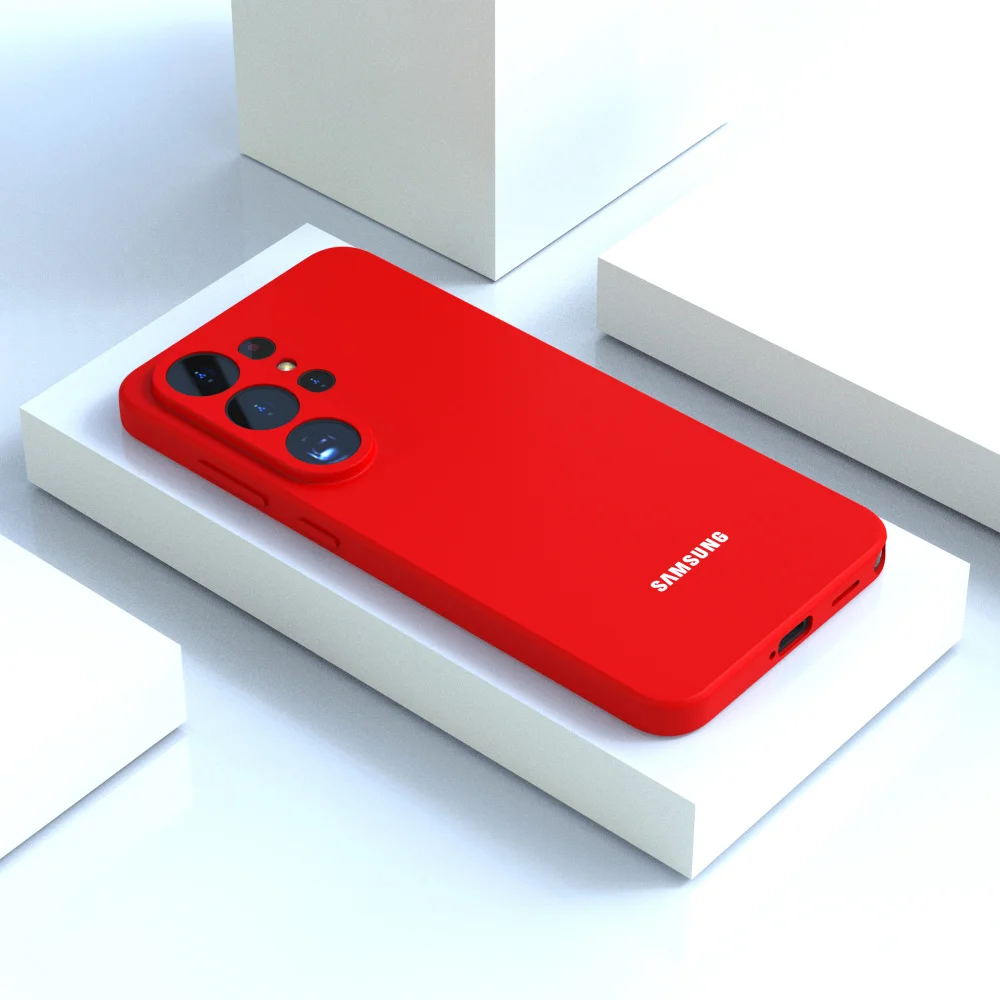Liquid Silicone Phone Back Cover Case for Samsung Galaxy Series