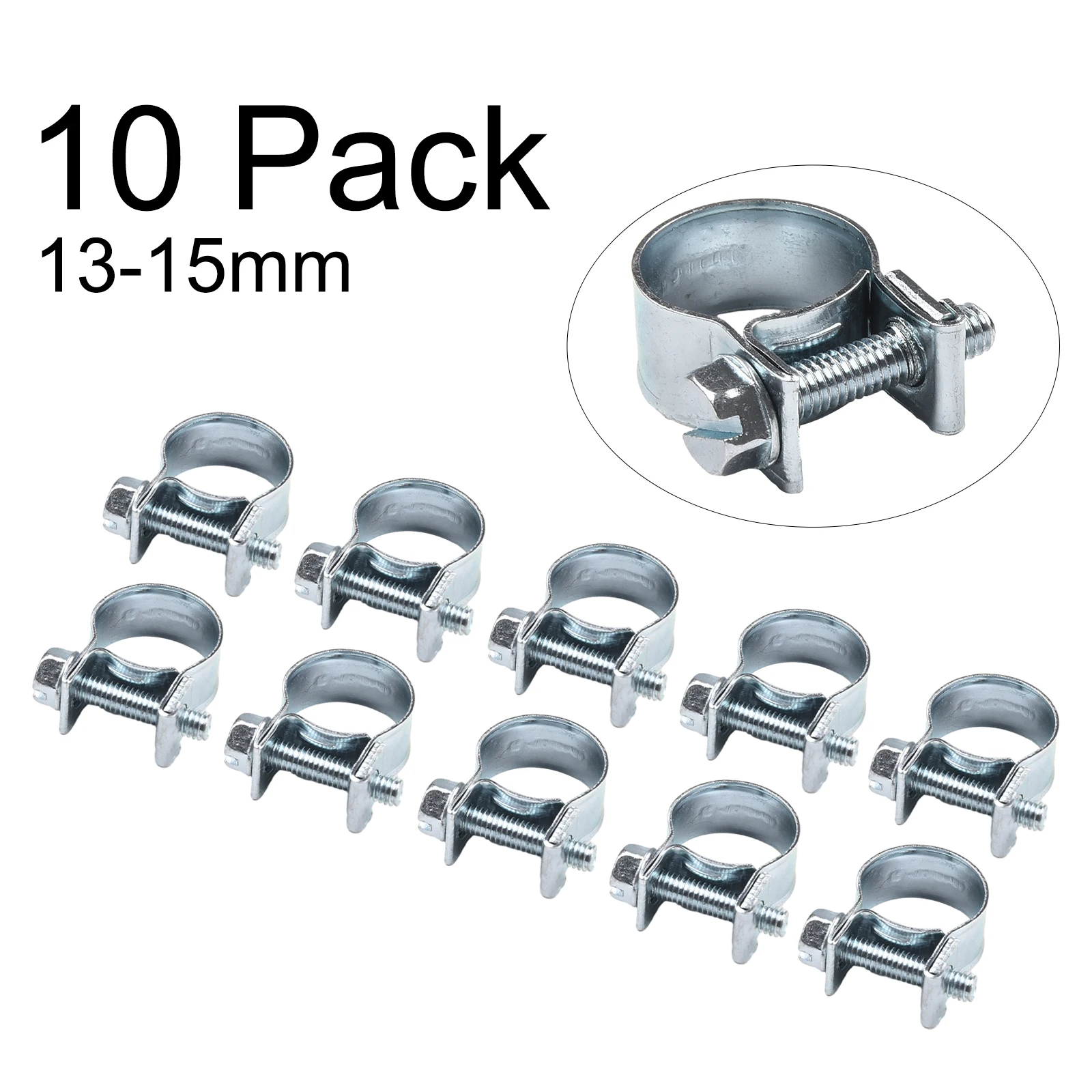 10PCS Mini Hose Clips Nut And Bolt Fuel Line Clamps Petrol Pipe Diesel Air Small Clamp Automotive Hoses Household Appliances