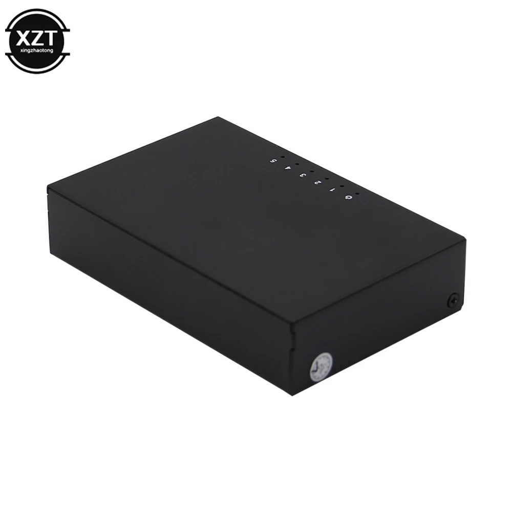 Mini Portas 100mbps Interruptor de Rede Rápido Rj45 Ethernet Switcher Lan Switching Hub Adaptador ue Eua Plug - Imagem 6
