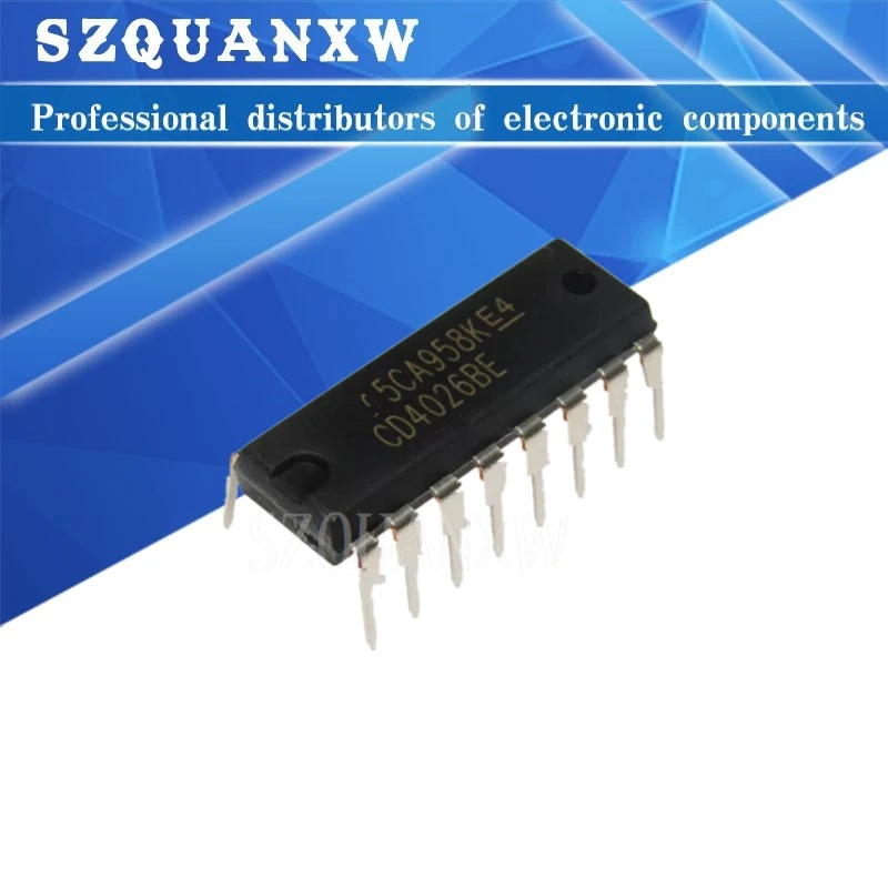

10PCS CD4026BE DIP CD4026 HEF4026BP DIP-16 CD4020BE CD4021BE CD4023BE CD4024BE CD4027BE CD4028BE CD4020 CD4021 CD4027 CD4028