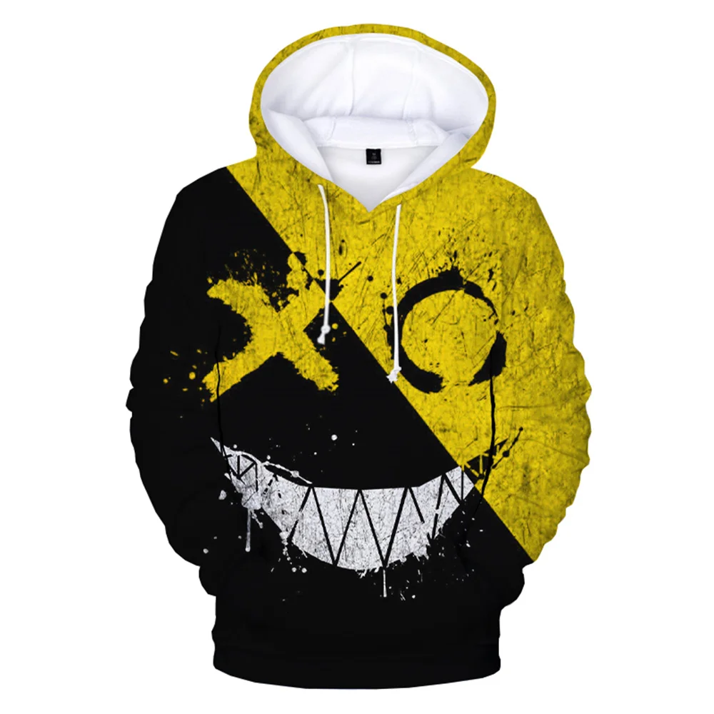 Xoxo padrão na moda diabo sorridente rosto 3d impresso moletom com capuz moletom masculino moda casual engraçado pullovers hip h sweatshirts Hoodies & Sweatshirts