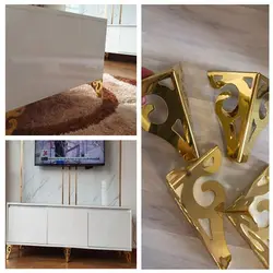 Feet Pad Furniture Legs Wear-resistant Furniture Hardware Accessories Cabinet Legs Anti Scratch Metal Cabinet Table Legs